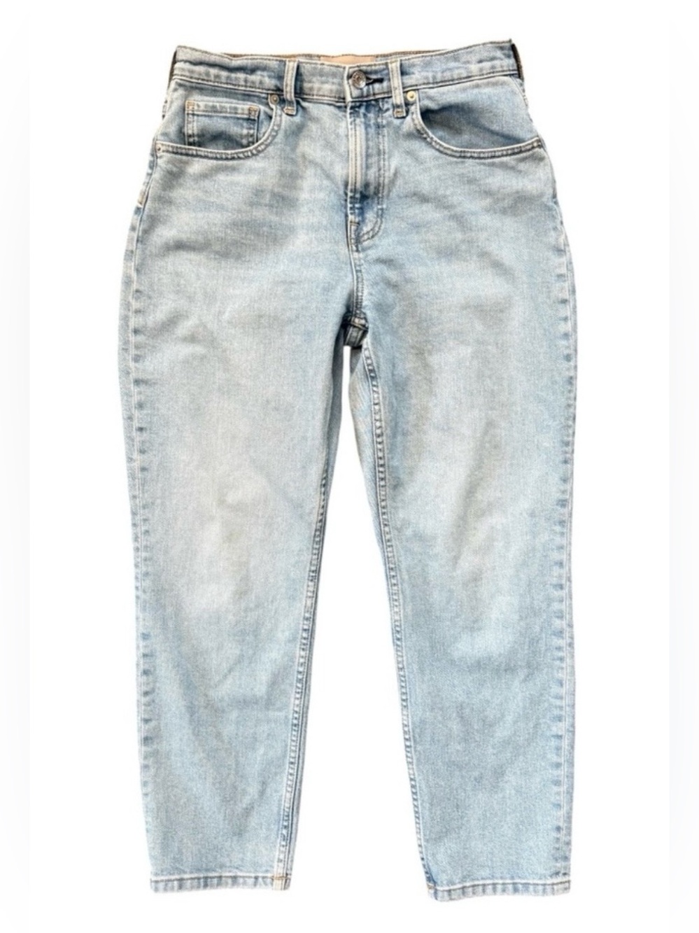 Everlane Classic High Rise Straight Light Wash Ankle Blue Jeans Denim Size 28